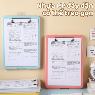 Kẹp Tài Liệu A4 Tích Hợp Hộp Đựng Tài Liệu Có Khóa 4 Màu Nhựa PP Chống Thấm Nước Tiện Dụng Life Plus - KTL01