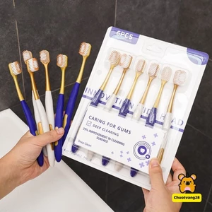 Combo 6 Bàn Chải Đánh Răng Nội Địa Trung- Vỉ 6 Bàn Chải Đánh Răng Nội Địa Trung Lông Mềm Siêu Êm