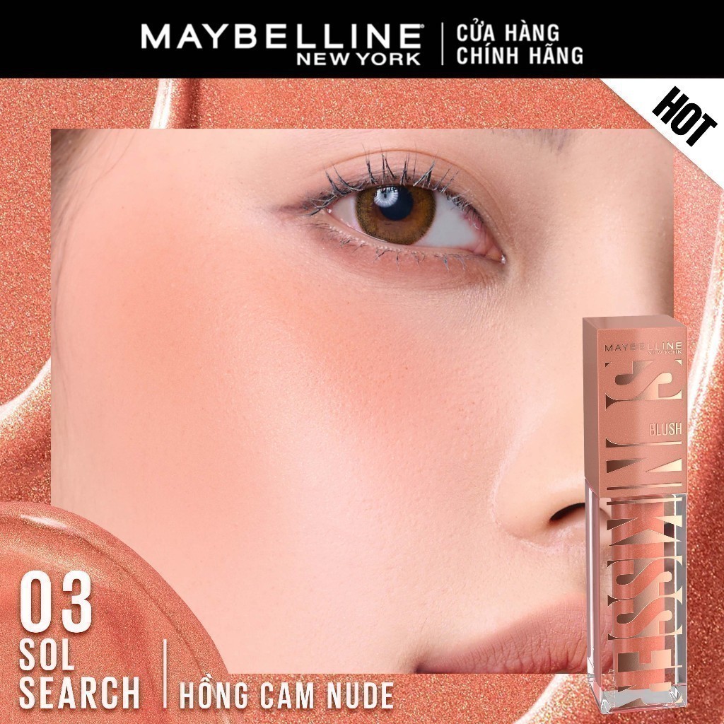 Má Hồng Kem Sunkisser Căng Mọng Bền Màu 12H Maybelline New York 4.7ml