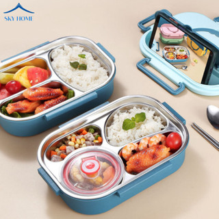 Hộp Cơm Giữ Nhiệt Nhiều Ngăn Chống Tràn, Hộp Đựng Cơm Văn Phòng Chất Liệu Inox 304 An Toàn Sức Khỏe HC02 - Life Plus