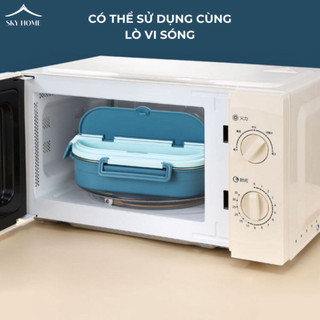 Hộp Cơm Giữ Nhiệt Nhiều Ngăn Chống Tràn, Hộp Đựng Cơm Văn Phòng Chất Liệu Inox 304 An Toàn Sức Khỏe HC02 - Life Plus