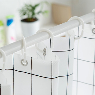 Rèm Nhà Tắm Chống Nước Không Khoan Tường, Full Bộ Rèm Ngăn Phòng Tắm Và Bồn Cầu Và Thanh Treo Life Plus - RNT01