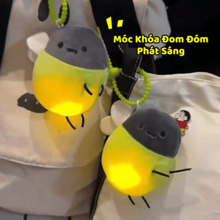 Móc Khoá Phát Sáng Đom Đóm Hot Trend Đèn Nhấp Nháy Nhiều Màu Móc Chìa Khóa Đom Đóm Cute Life Plus - MK05