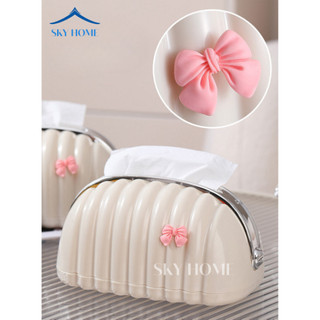 Hộp Đựng Khăn Giấy Để Bàn Hình Vỏ Sò, Hộp Đựng Giấy Ăn Cute Cứng Cáp, Tích Hợp Lò Xò Thông Minh HG01 - Life Plus