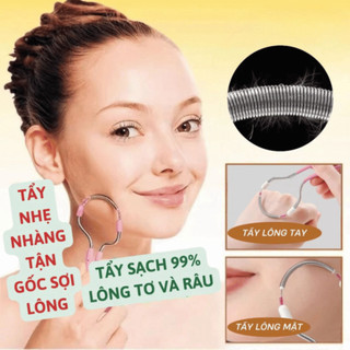 Tẩy Lông Con Lăn Lò Xo Cầm Tay Con Lăn Tẩy Lông Mặt Lò Xo Cầm Tay An Toàn, Cây Cạo Lông Mặt Life Plus - TL01