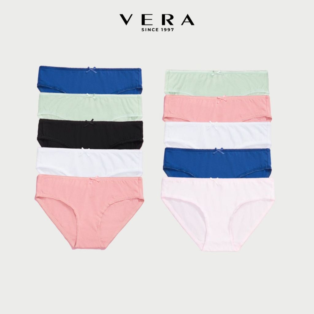 Ảnh Combo 10 Quần Lót Nữ VERA Cotton - 7166 [Giao màu ngẫu nhiên] 1