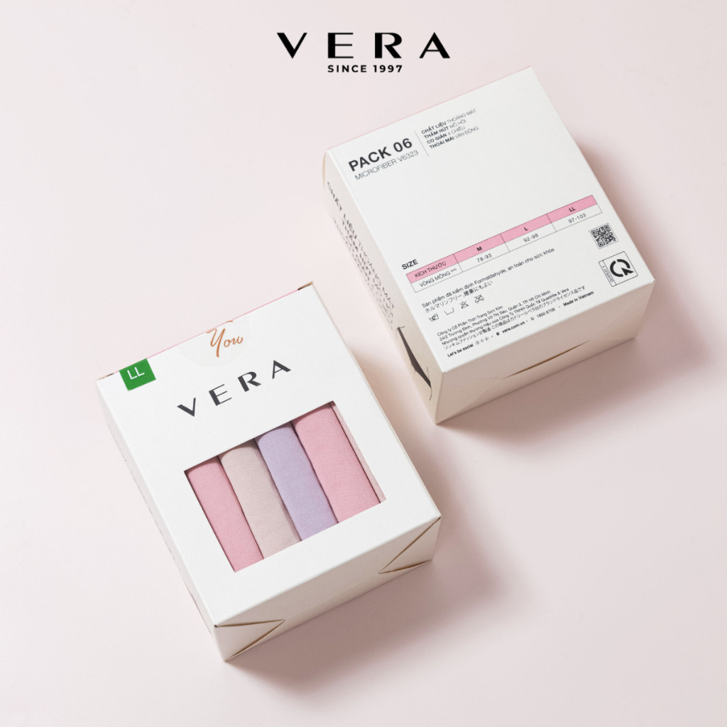 Ảnh Combo 06 quần lót nữ thun lạnh VERA 6323 [Giao màu ngẫu nhiên] 4