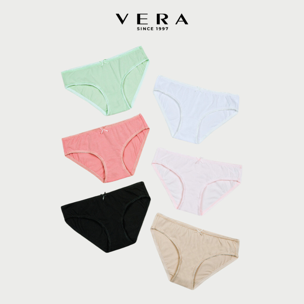 Ảnh Combo 06 quần lót nữ cotton VERA 7166 [Giao màu ngẫu nhiên] 2