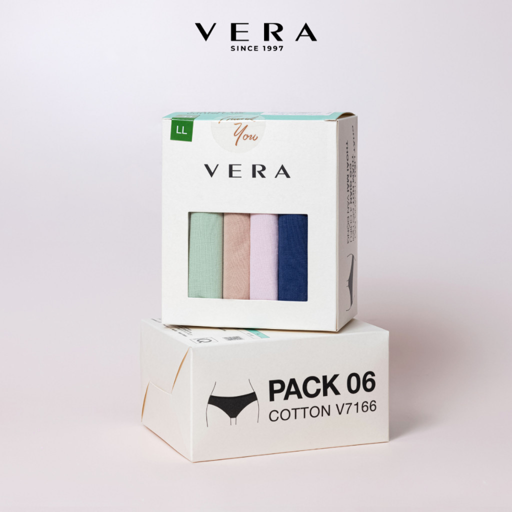 Ảnh Combo 06 quần lót nữ cotton VERA 7166 [Giao màu ngẫu nhiên] 3