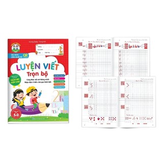 [Chuẩn NXB] Sách - Luyện viết trọn bộ - Công thức nối nét thông minh, nhận diện 4 kiểu chữ qua hình ảnh