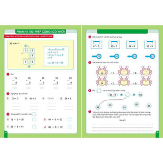 [Chuẩn NXB] Sách - Combo 2 cuốn rèn kỹ năng - Tính nhanh tính nhẩm và cộng trừ trong phạm vi 100