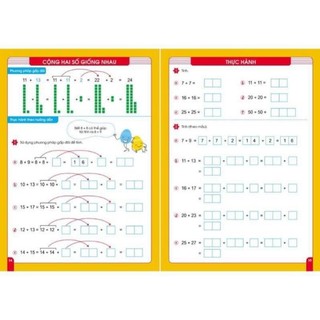 [Chuẩn NXB] Sách - Combo 2 cuốn rèn kỹ năng - Tính nhanh tính nhẩm và cộng trừ trong phạm vi 100