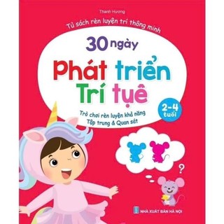 [Chuẩn NXB] Sách - 30 ngày phát triển trí tuệ dành cho trẻ từ 2 - 4 tuổi