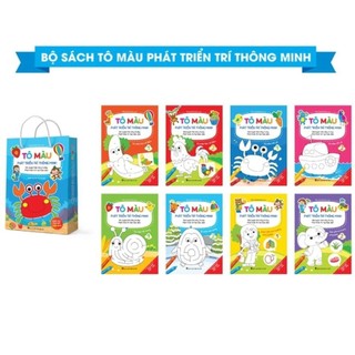[Chuẩn NXB] Sách – Bộ bé tô màu song ngữ Anh Việt phát triển trí thông minh cho bé 2-6 tuổi (Bộ 8 quyển)