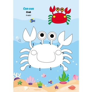 [Chuẩn NXB] Sách - Bộ 16 quyển tập tô màu dành cho bé mẫu giáo mầm non song ngữ Anh Việt từ 3-5 tuổi