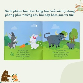 [Chuẩn NXB] Sách - Mẹ hỏi bé trả lời, hỏi đáp giúp bé phát triển ngôn ngữ và giao tiếp (Bộ 3 cuốn)