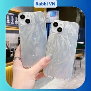 Ốp lưng iphone Lông vũ mềm ánh bạc siêu xynh 7plus/8plus/x/xs/xsm/11/12/13/14/15/16/pro/max/plus/promax RABBI