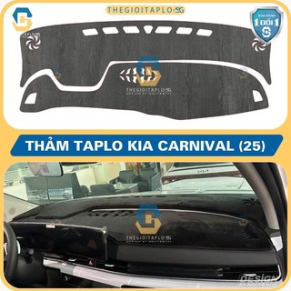 [Kia Carnival 2025-2026] Thảm taplo oto da Nano Blockers UV, 3D Flare, Nhung lông tuyết viền Ziczac chống cong vênh
