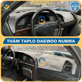 [Daewoo Nubira] Thảm taplo oto da Nano Blockers UV, 3D Flare, Nhung lông tuyết viền Ziczac chống cong vênh