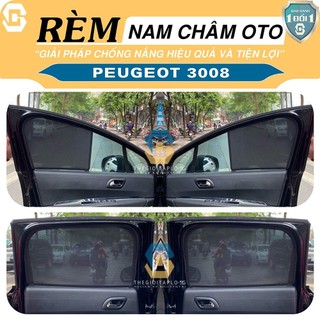 [Các dòng Peugeot] Rèm che nắng,chống tia UV bộ 4 cánh khung thép có nam châm hít cữa tự động tiện lợi dành cho oto
