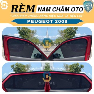 [Các dòng Peugeot] Rèm che nắng,chống tia UV bộ 4 cánh khung thép có nam châm hít cữa tự động tiện lợi dành cho oto