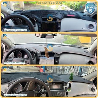 [Chevrolet Cruze 2010-2014] Thảm taplo oto da Nano Blockers UV, 3D Flare, Nhung lông tuyết viền Ziczac chống cong vênh