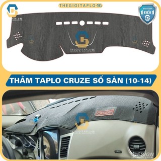 [Chevrolet Cruze 2010-2014] Thảm taplo oto da Nano Blockers UV, 3D Flare, Nhung lông tuyết viền Ziczac chống cong vênh