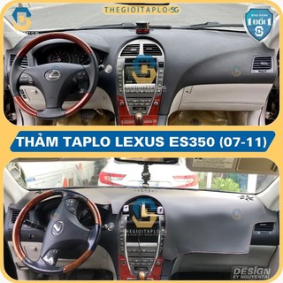 [LEXUS ES350 2007-2011] Thảm taplo oto da Nano Blockers UV, 3D Flare, Nhung lông tuyết viền Ziczac chống cong vênh