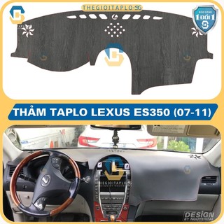 [LEXUS ES350 2007-2011] Thảm taplo oto da Nano Blockers UV, 3D Flare, Nhung lông tuyết viền Ziczac chống cong vênh