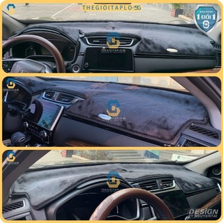 [Hyundai Starex 2009-2014] Thảm taplo oto da Nano Blockers UV, 3D Flare, Nhung lông tuyết viền Ziczac chống cong vênh