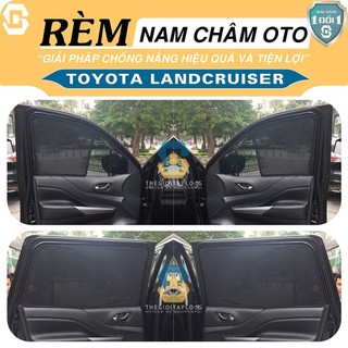 [Land Cruiser Prado] Rèm che nắng,chống tia UV bộ 4 cánh khung thép có nam châm hít cữa tự động tiện lợi dành cho oto