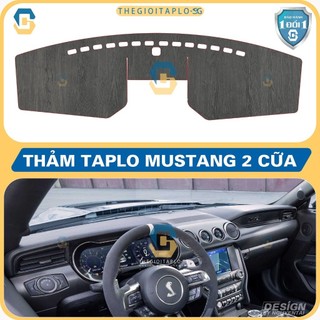 [Ford Mustang] Thảm taplo oto da Nano Blockers UV, 3D Flare, Nhung lông tuyết viền Ziczac chống cong vênh