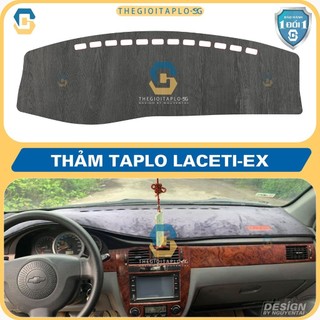 [Daewoo LACETI EX] Thảm taplo oto da Nano Blockers UV, 3D Flare, Nhung lông tuyết viền Ziczac chống cong vênh