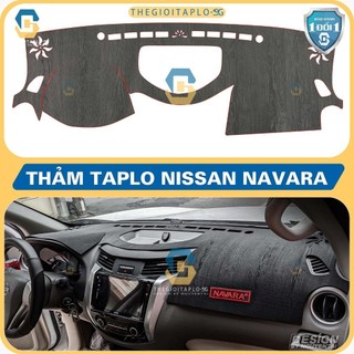 [Nissan NAVARA 2019-2024] Thảm taplo oto da Nano Blockers UV, 3D Flare, Nhung lông tuyết viền Ziczac chống cong vênh