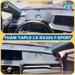 [LEXUS RX350 2019-2022] Thảm taplo oto da Nano Blockers UV, 3D Flare, Nhung lông tuyết viền Ziczac chống cong vênh