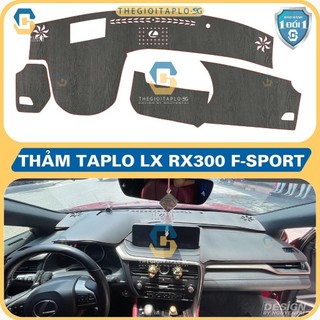 [LEXUS RX350 2019-2022] Thảm taplo oto da Nano Blockers UV, 3D Flare, Nhung lông tuyết viền Ziczac chống cong vênh