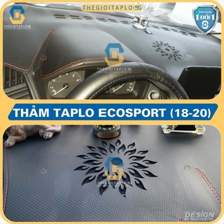 [Ford Ecosport 2018-2020] Thảm taplo oto da Nano Blockers UV, 3D Flare, Nhung lông tuyết viền Ziczac chống cong vênh