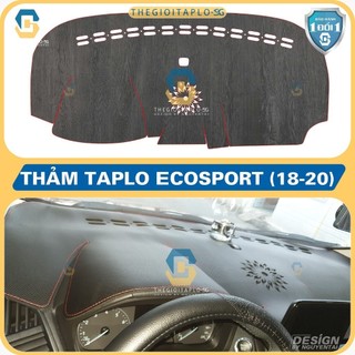 [Ford Ecosport 2018-2020] Thảm taplo oto da Nano Blockers UV, 3D Flare, Nhung lông tuyết viền Ziczac chống cong vênh