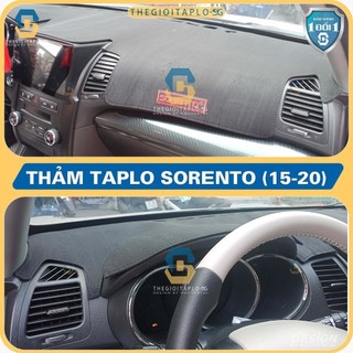 [Kia Sorento 2015-2026] Thảm taplo oto da Nano Blockers UV, 3D Flare, Nhung lông tuyết viền Ziczac chống cong vênh