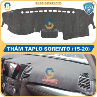 [Kia Sorento 2015-2026] Thảm taplo oto da Nano Blockers UV, 3D Flare, Nhung lông tuyết viền Ziczac chống cong vênh