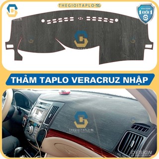 [Hyundai Veracruz] Thảm taplo oto da Nano Blockers UV, 3D Flare, Nhung lông tuyết viền Ziczac chống cong vênh