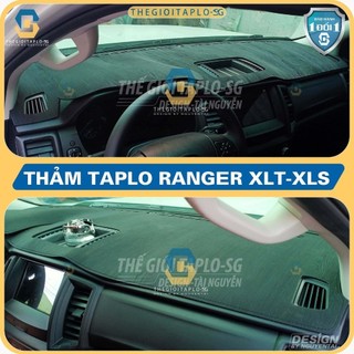 [Ford Ranger XLS/XLT 2021-2025] Thảm taplo oto da Nano Blockers UV,3D Flare,Nhung lông tuyết viền Ziczac chống cong vênh