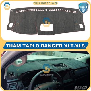 [Ford Ranger XLS/XLT 2021-2025] Thảm taplo oto da Nano Blockers UV,3D Flare,Nhung lông tuyết viền Ziczac chống cong vênh