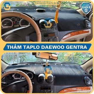 [Daewoo Gentra] Thảm taplo oto da Nano Blockers UV, 3D Flare, Nhung lông tuyết viền Ziczac chống cong vênh