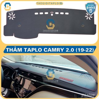 [Toyota Camry 2019-2026] Thảm taplo oto da Nano Blockers UV, 3D Flare, Nhung lông tuyết viền Ziczac chống cong vênh