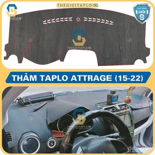 [Mitsubishi Attrage 2016-2026] Thảm taplo oto da Nano Blockers UV, 3D Flare,Nhung lông tuyết viền Ziczac chống cong vênh