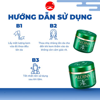 Kem Dưỡng Da Lô Hội Aloins Nhật Bản Cấp Ẩm Trắng Sáng Bảo Vệ Da Chống Lão Hóa 180g