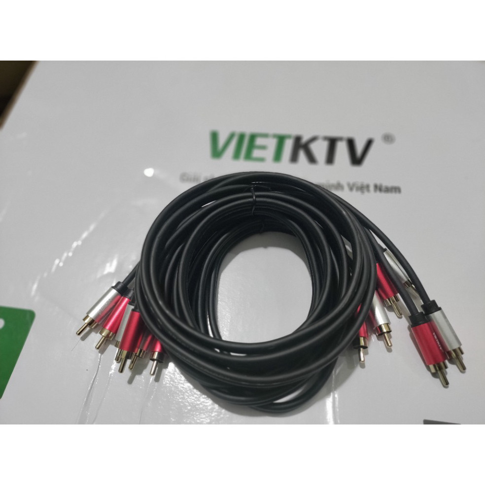 Dây AV hoa sen 2 đầu RCA 1,5M Việt KTV - Chính Hãng 2026 2026