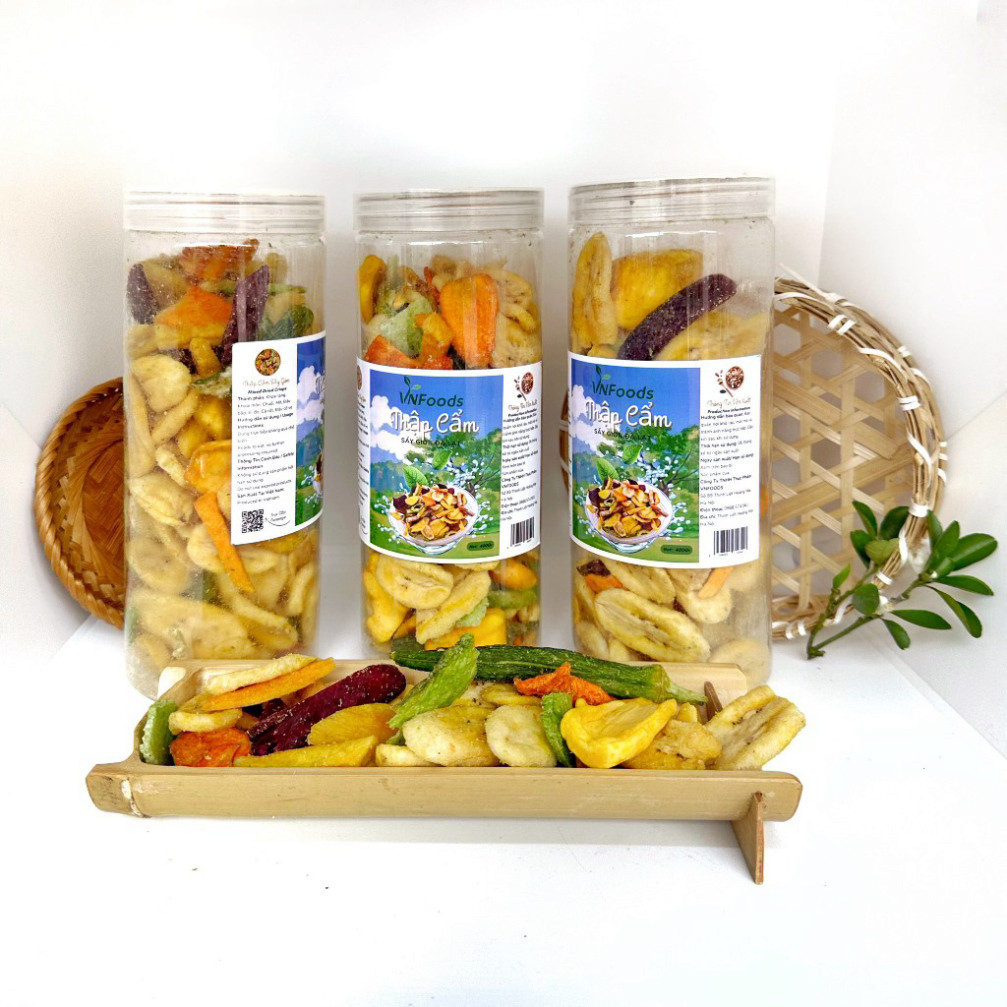 Hoa Quả Sấy Giòn Đà Lạt - Nguyên Miếng, Giòn Ngon, Đậm Vị Tự Nhiên VNFoods