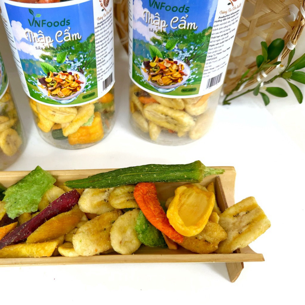 Hoa Quả Sấy Giòn Đà Lạt - Nguyên Miếng, Giòn Ngon, Đậm Vị Tự Nhiên VNFoods